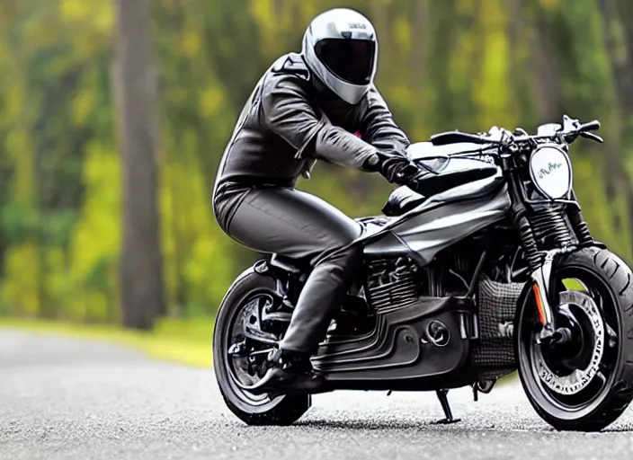 Image similar to human-motorbike hybrid