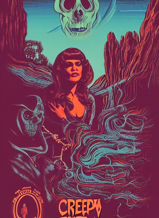 Image similar to Creepshow (1982) movie poster, Kilian Eng, detailed