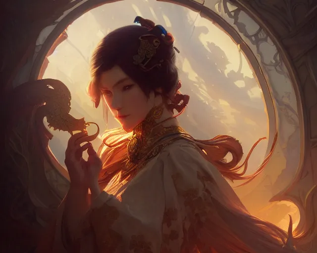 Image similar to photography of nhk animation, deep focus, d & d, fantasy, intricate, elegant, highly detailed, digital painting, artstation, concept art, matte, sharp focus, illustration, hearthstone, art by artgerm and greg rutkowski and alphonse mucha