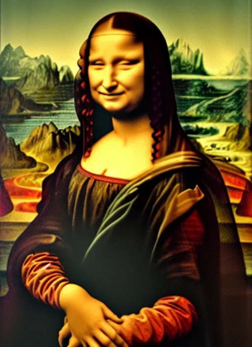 Image similar to robin williams as the mona lisa