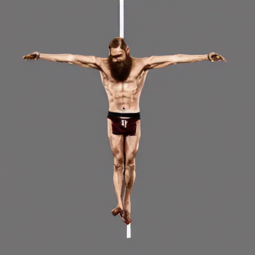 Image similar to crucifixion of conor mcgregor, octane render