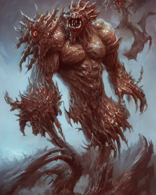 Image similar to monster design by antonio j. manzanedo, trending on artstation