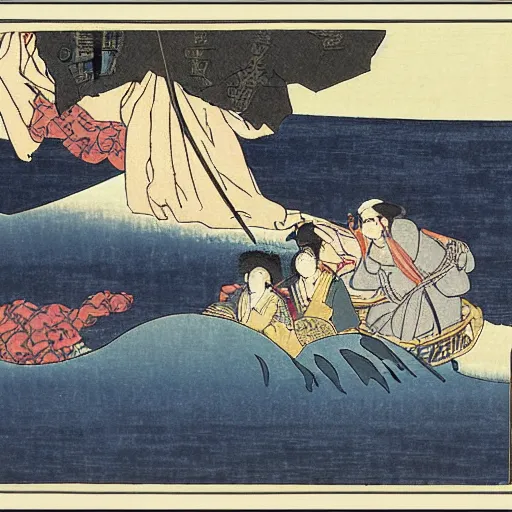 Image similar to the dream of the fisherman's wife by hokusai