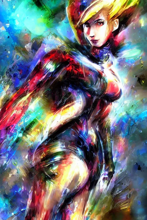 Image similar to samus aran by yossi kotler