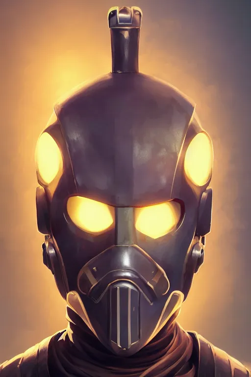 Image similar to epic mask helmet robot ninja portrait stylized as fornite style game design fanart by concept artist gervasio canda, behance hd by jesper ejsing, by rhads, makoto shinkai and lois van baarle, ilya kuvshinov, rossdraws global illumination radiating a glowing aura global illumination ray tracing hdr render in unreal engine 5