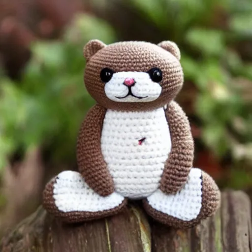 Prompt: cute otter Amigurumi