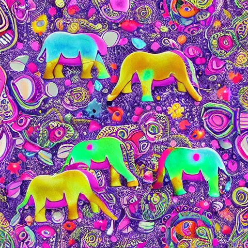 trippy elephant backgrounds