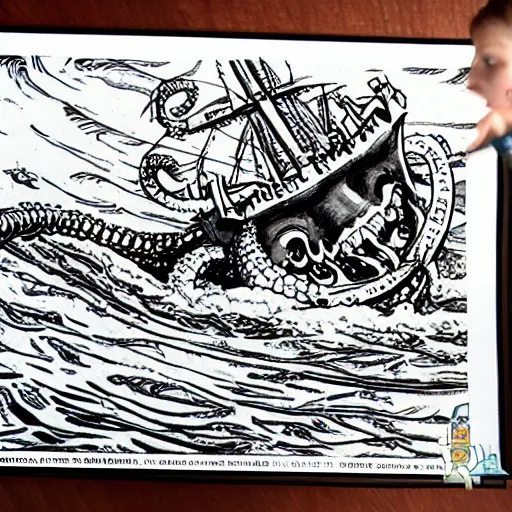 kraken drawing