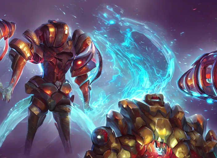 Prompt: champion splashart of hivemind