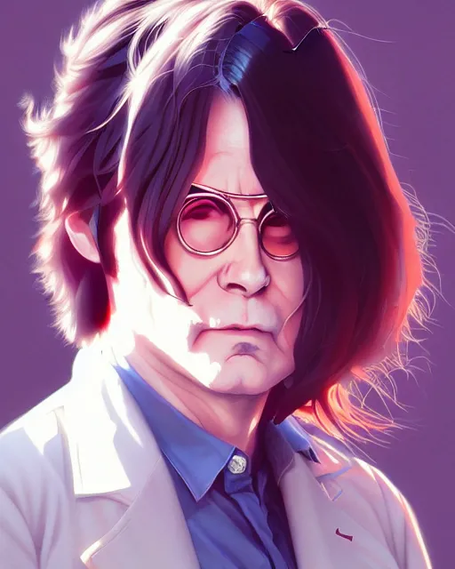 Image similar to ozzy osborne, portrait shinkai makoto studio ghibli studio key hideaki anno sakimichan stanley artgerm lau rossdraws james jean marc simonetti elegant highly detailed digital painting artstation pixiv