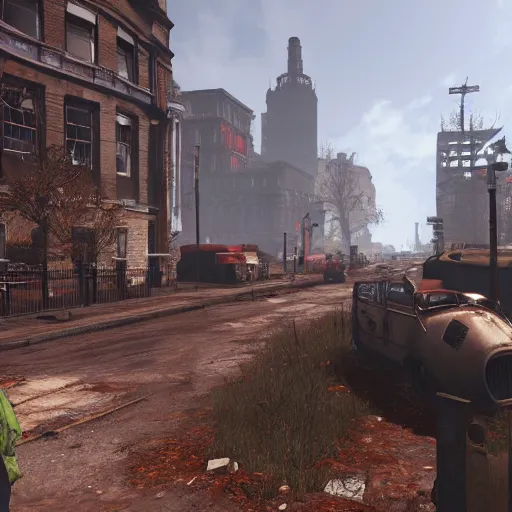 Image similar to fallout 4 mod set in london