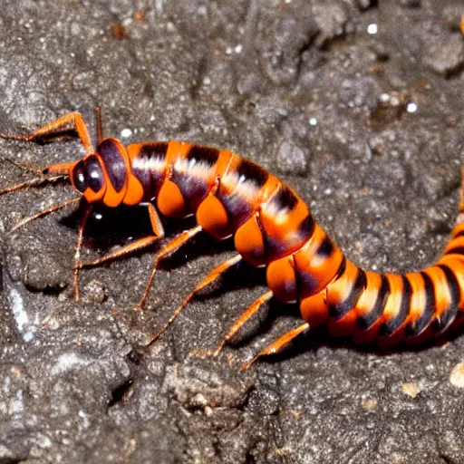 Image similar to gollum - faced centipede