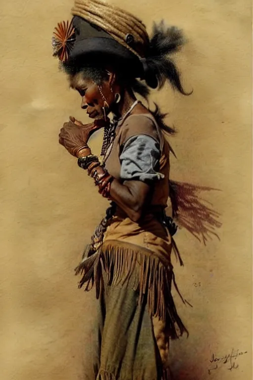 Image similar to (((((1950s wild west indian woman . muted colors.))))) by Jean-Baptiste Monge !!!!!!!!!!!!!!!!!!!!!!!!!!!