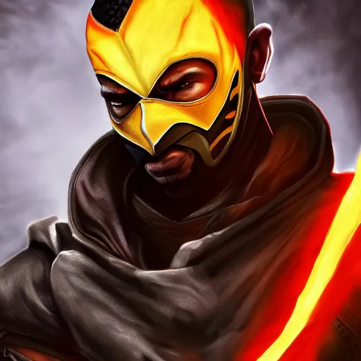 Image similar to Drake as a Mortal Kombat character, digital art, Trending on Art Station, 8k,