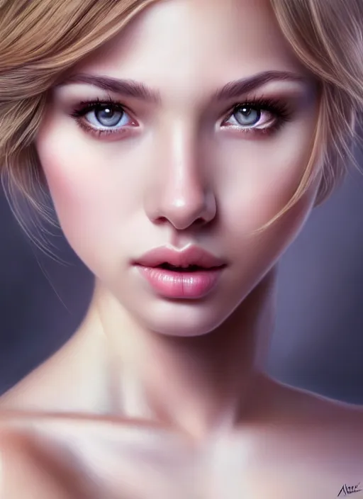 Image similar to a gorgeous female photo, professionally retouched, soft lighting, half body shot, realistic, smooth face, perfect eyes, symmetrical, wide angle, sharp focus on eyes, 8 k high definition, insanely detailed, intricate, elegant, art by artgerm, snow