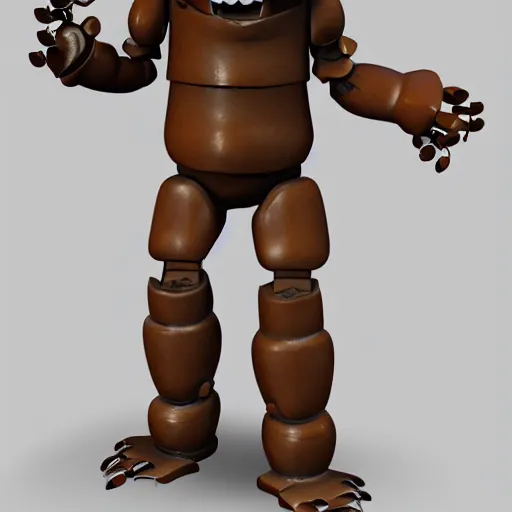 FNAF 1 Ignited Freddy  My own Custom Animatronic and inky designs