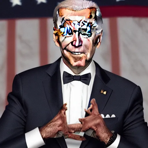 Prompt: Joe Biden combined with a Bionicle