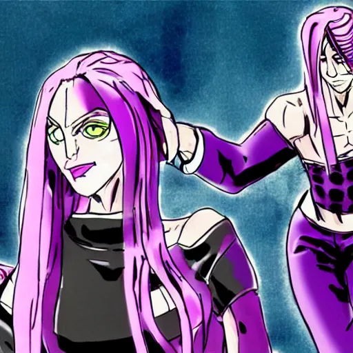 Prompt: diavolo, jojo bizarre adventure