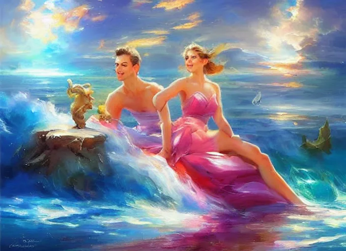 Prompt: cosmic ocean by vladimir volegov and alexander averin