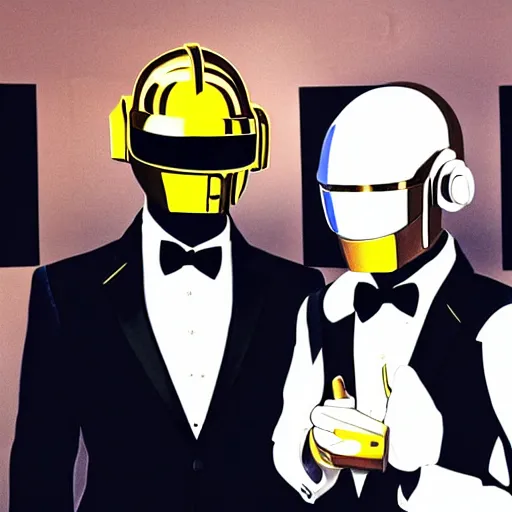 Image similar to daft punk joe biden