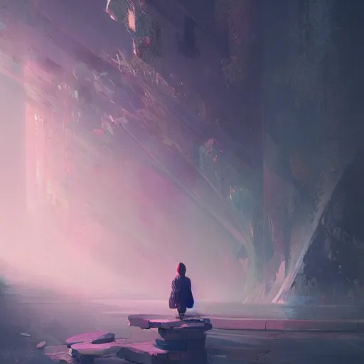 Image similar to liminal space, artwork by tooth wu and wlop and beeple and greg rutkowski