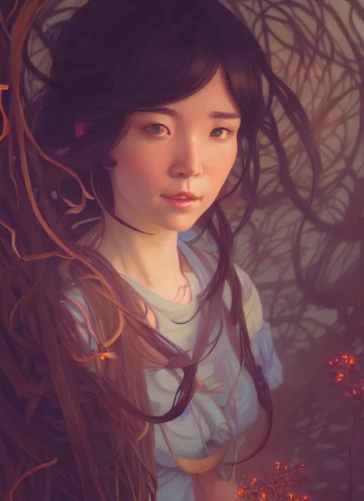 Prompt: highly detailed portrait of calliope mori, stephen bliss, unreal engine, greg rutkowski, loish, rhads, ferdinand knab, makoto shinkai and lois van baarle, ilya kuvshinov, rossdraws, tom bagshaw, alphonse mucha, global illumination, radiant light, detailed and intricate environment