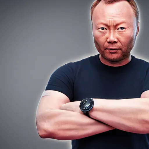 Image similar to limmy holding element 1 1 5, realistic, wide shot, dramatic lighting, hyper realistic, high quality, highly detailed, hd, beautiful, cinematic, 8 k, unreal engine, facial accuracy, symmetrical,