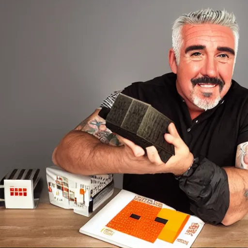 Prompt: paul hollywood minecraft