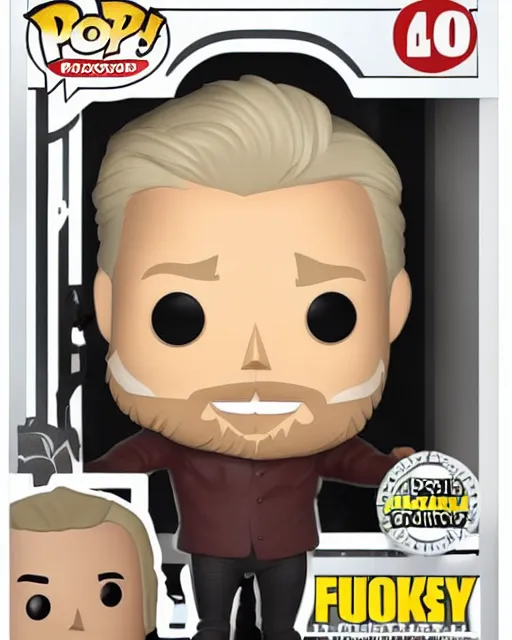 Image similar to Gary Busey Funko Pop. Photographic, photography