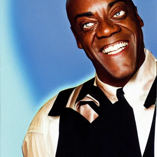 Image similar to ainsley harriot as the terminator