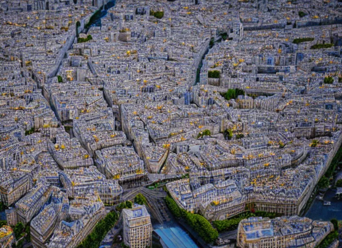 Image similar to tilt shift photo still of paris made of legos, studio lighting, 8 k, 1 6 mm f 1 6