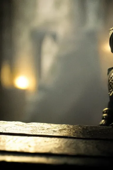 Image similar to very very intricate photorealistic photo of yoshi in an episode of game of thrones, photo is in focus with detailed atmospheric lighting, award - winning details