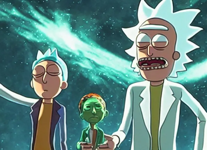 Image similar to film still of rick sanchez and morty in the new scifi movie 4 k,,,,,,,,,,,,,,,,,,,,,,,,,,,,,,,,,,,,,,,,,,,,,,,, rick and morty