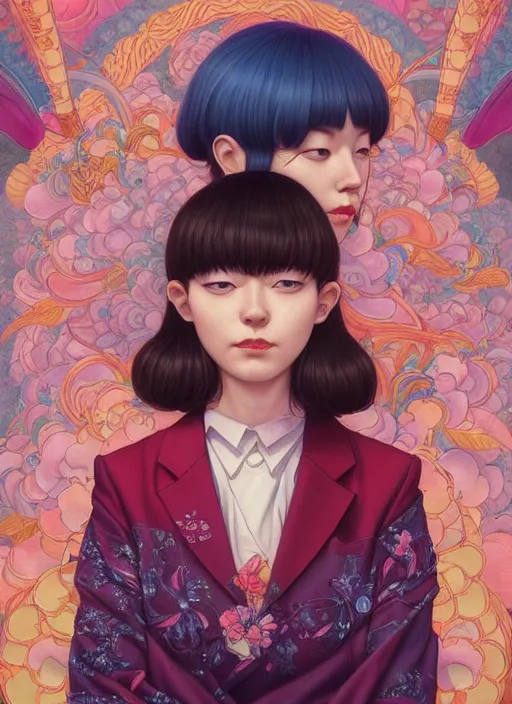 Image similar to hitomi kisugi : : by martine johanna and simon stalenhag and chie yoshii and casey weldon and wlop : : ornate, dynamic, particulate, rich colors, intricate, elegant, highly detailed, centered, artstation, smooth, sharp focus, octane render, 8 k