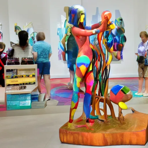 Image similar to sculpture toy on display