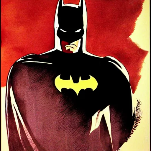 Prompt: batman detailed portrait by frank miller