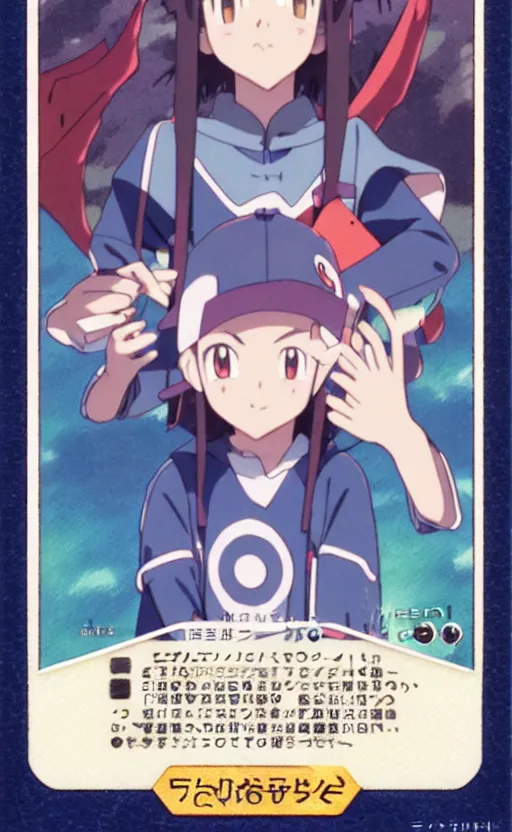 Prompt: a pokemon go card from 1 9 5 0, illustration, concept art, anime key visual, trending pixiv fanbox, by wlop and greg rutkowski and makoto shinkai and studio ghibli and kyoto animation, symmetrical facial features, pocket monster companion, front trading card cg