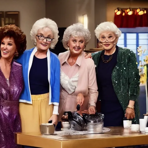 Prompt: the Golden Girls cast in Avengers Endgame (2019)