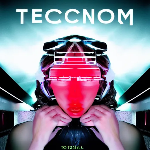 Image similar to techno electro pop album cover