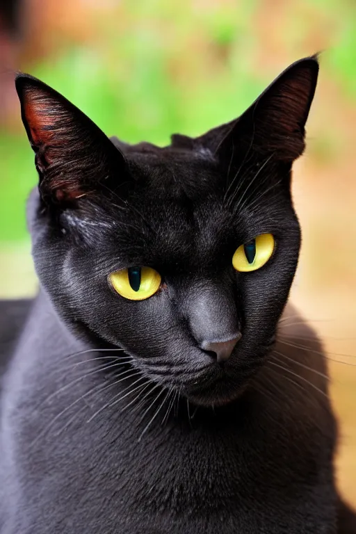 Image similar to photo of a black bombay cat