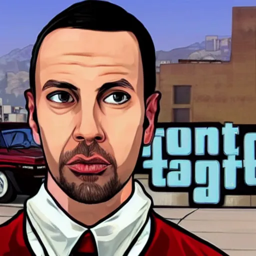 Image similar to andrew tate as a gta character