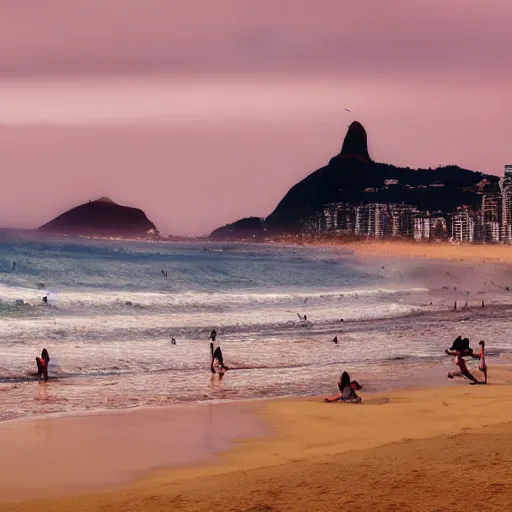 Image similar to praia de ipanema, photorealistic, 8 k