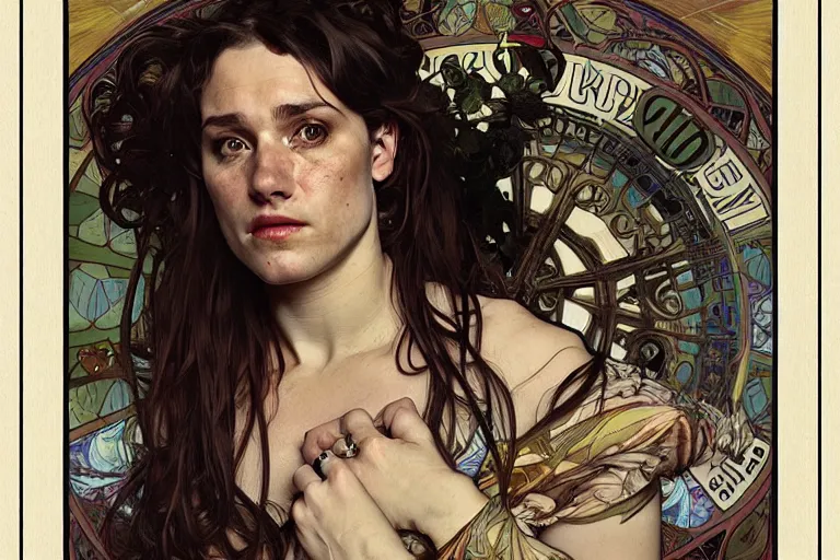 Image similar to hyper realistic portrait of british singer songwriter, by lee bermejo, alphonse mucha and greg rutkowski