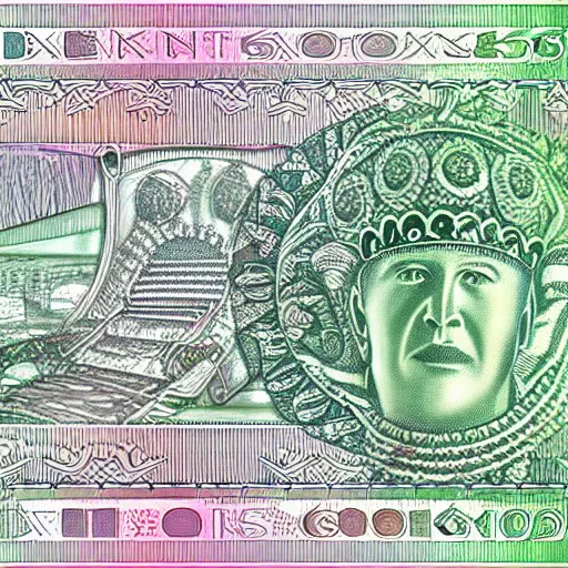 Image similar to concept design of british, britain, uk, £ 5 0 note for the year 2 0 3 3