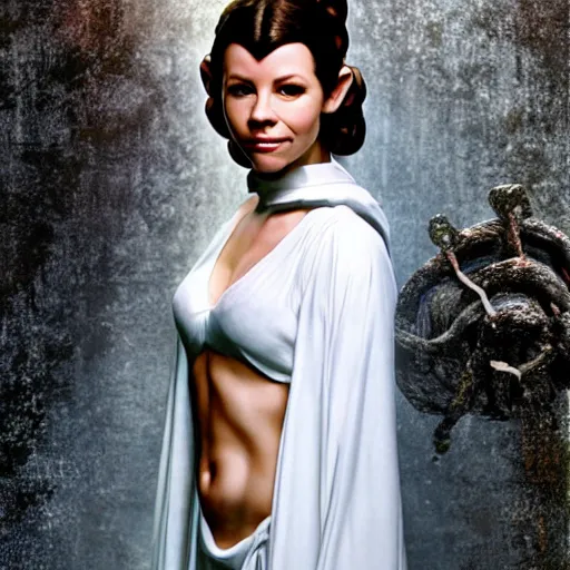 Image similar to Evangeline Lily as Princess Leia