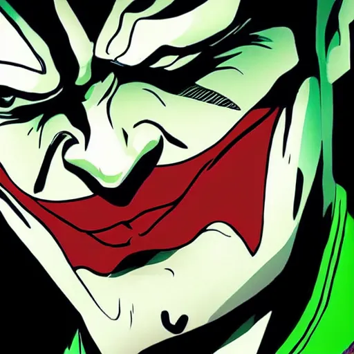 Image similar to the joker as batman