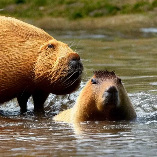 Prompt: capybara god