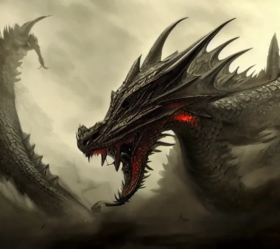 Image similar to dragon,epic,cinematic, fantasy art, concept art, photorealistic, highly detailed,