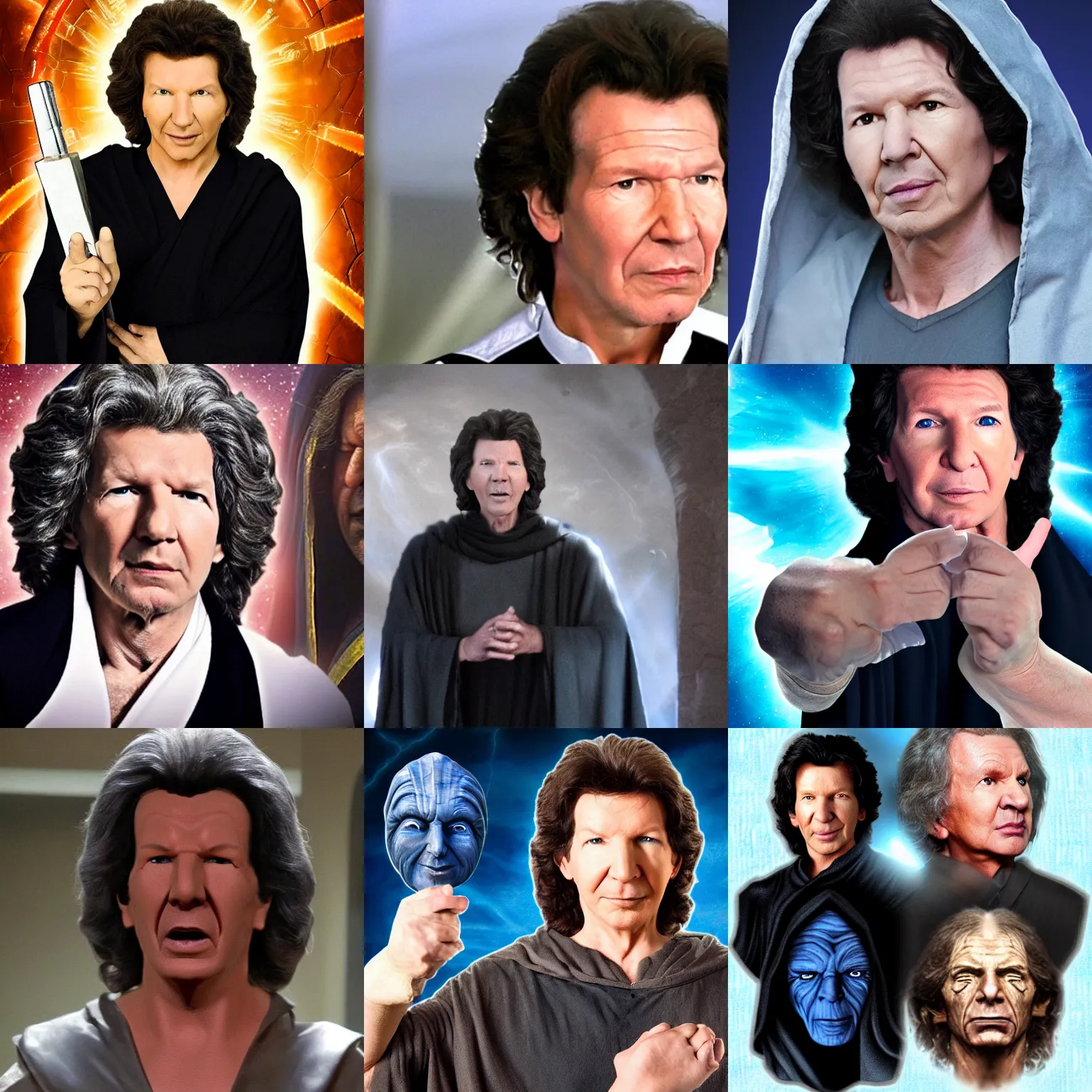 Prompt: neil breen as emperor palpatine, neil breen face