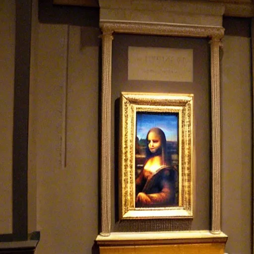 Image similar to back front of the monalisa